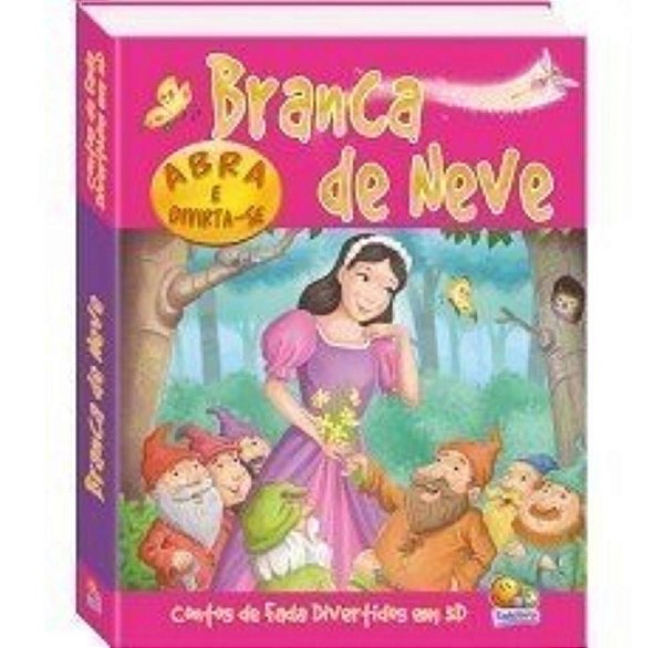 Livro Contos de Fada Divertidos em 3d: Branca de Neve