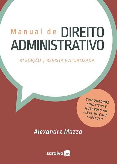 Livro Manual De Direito Administrativo - Mazza - Saraiva - 8 Ed