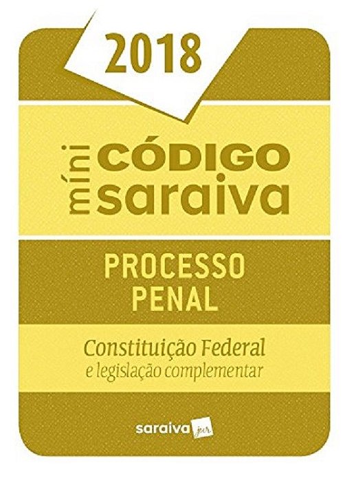 Livro Mini Codigo - Processo Penal - Saraiva