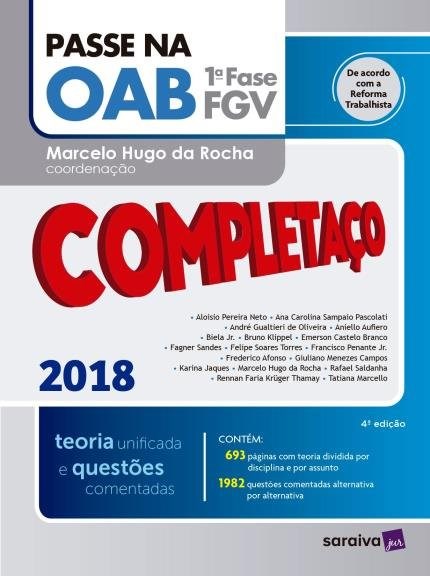 Livro Passe Na Oab 1 Fase Fgv - Completaco - Rocha