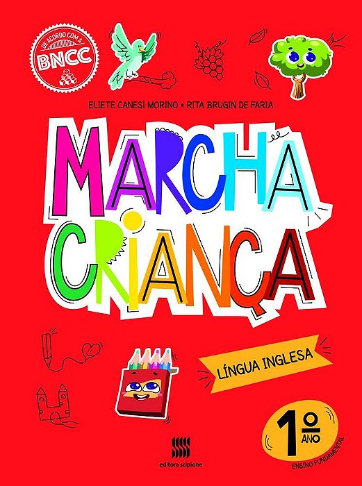 Livro Marcha Criança Inglês 1 Ano -  Morino - Scipione