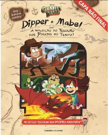 Livro Dipper e Mabel Em: a Maldiçao do Tesouro dos Piratas do Tempo! - Rowe