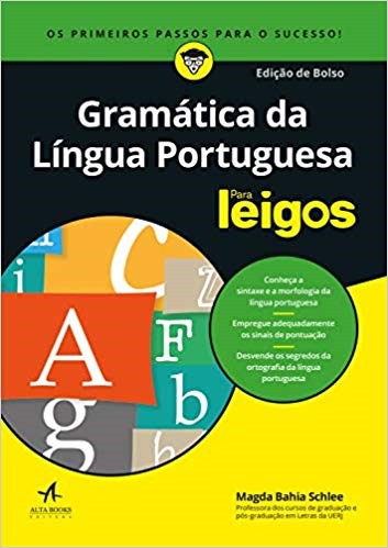 Livro Gramática da Língua Portuguesa para Leigos - Edicao de Bolso - Schlee - Alta