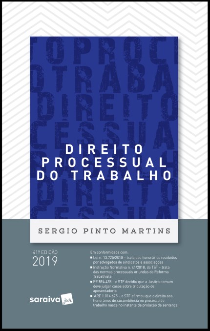 Livro DIREITO PROCESSUAL DO TRABALHO - MARTINS