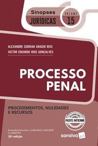 Livro Processo Penal: Procedimentos, Nulidades e Recursos - Vol. 15 - Reis/ Goncalves
