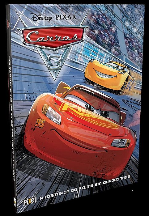 Livro Carros 3 a Historia do Filme em Quadrinhos - Disney - Pixar