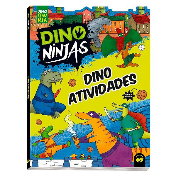 Livro Dino Atividades - Azul - Dino Ninjas - Vale das Letras