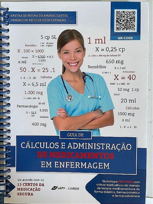 Livro Guia de Cálculos e Administração de Medicamentos em Enfermagem - Santos