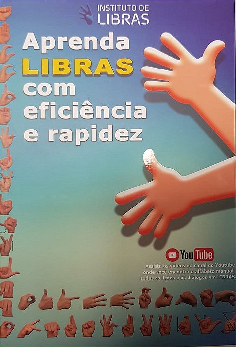 Livro Aprenda Libras com Eficiência e Rapidez com DVD