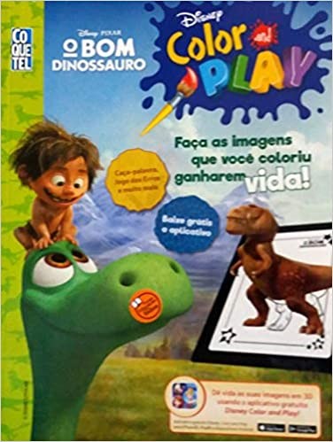 Livro O Bom Dinossauro - Disney Color and Play - Coquetel