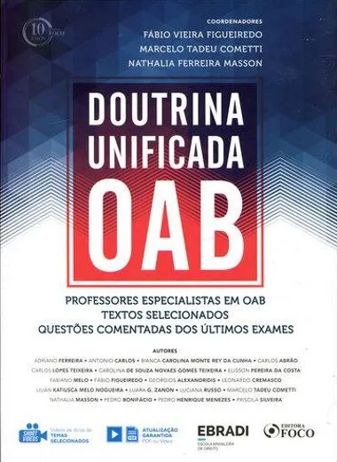 Livro Doutrina Unificada Oab - Ebradi - Figueiredo/cometti/m