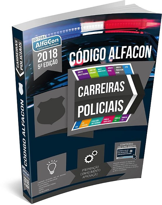 Livro Codigo Alfacon - Carreiras Policiais 2018 - Equipe Alfacon