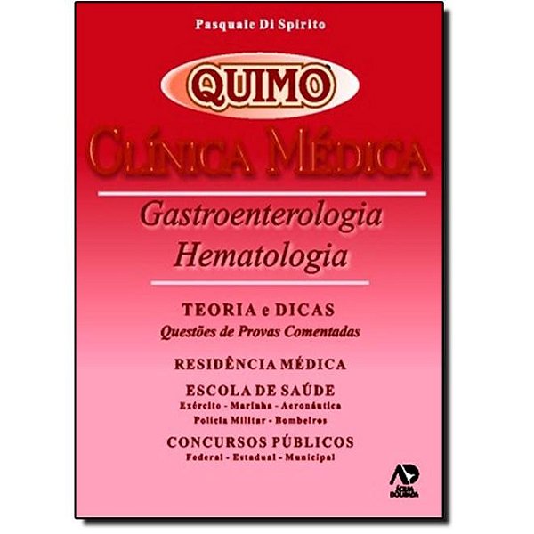 Livro Quimo Clínica Médica: Gastroenterologia e Hematologia