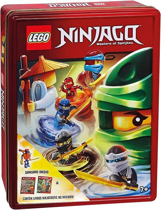Lego Ninjago - Lata - Contém 2 Livros - Happy Books