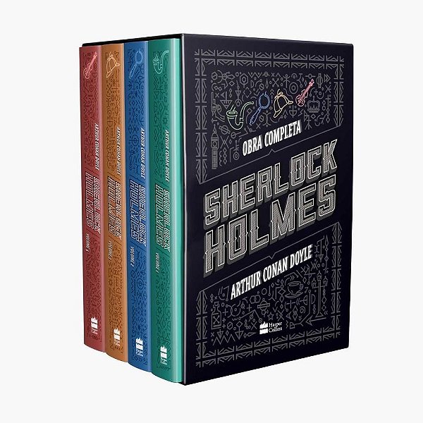 Livros Box Sherlock Holmes 4 Volumes