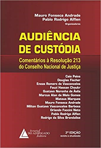 Livro Audiencia de Custodia: Comentarios a Resolucao n 213 do Conselho Nacional - Andrade/alflen