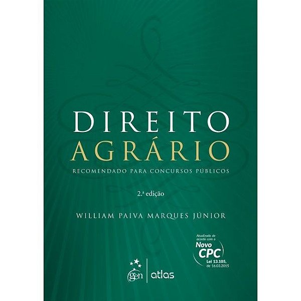 Livro Direito Agrario: Recomendado para Concursos Publicos - Marques Junior