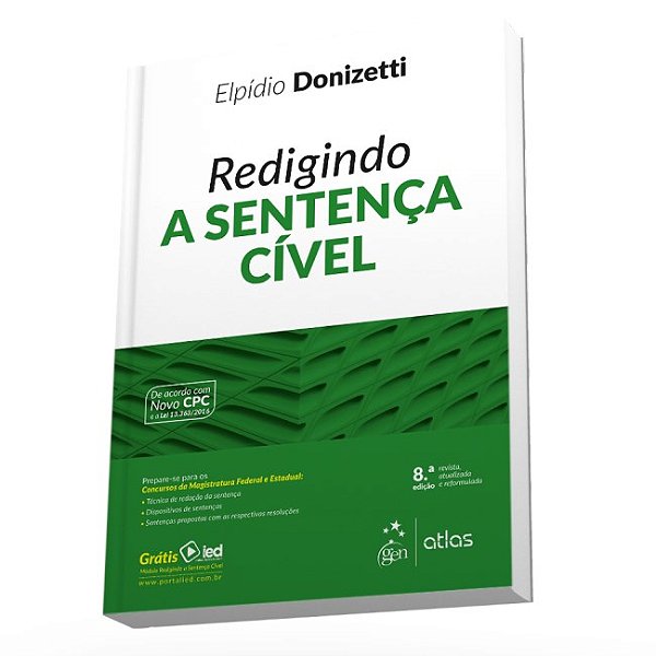 Livro Redigindo Sentença Cível - Donizetti - Atlas