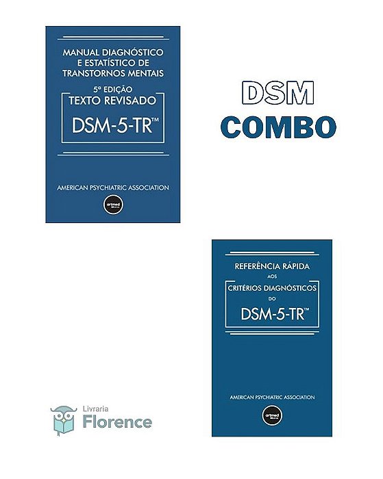 Livro Combo DSM 5 2023 - Manual e Guia de Ref. de Transtornos Mentais