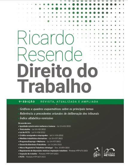 Livro Direito do Trabalho - Resende - Método