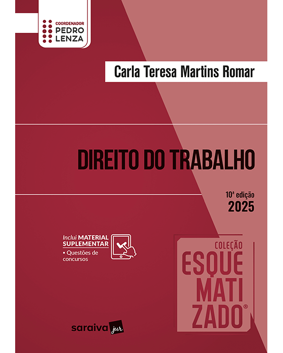 Livro Coleção Esquematizado: Direito do Trabalho  Romar
