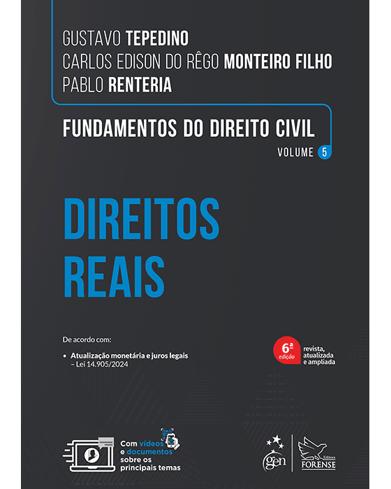 Livro Fundamentos do Direito Civil Direitos Reais Vol. 5  Tepedino