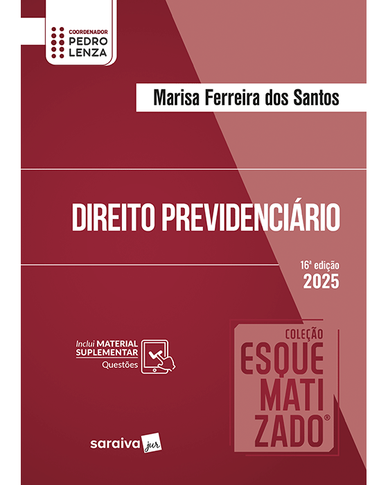 Livro Direito Previdenciário Coleção Esquematizado  Lenza