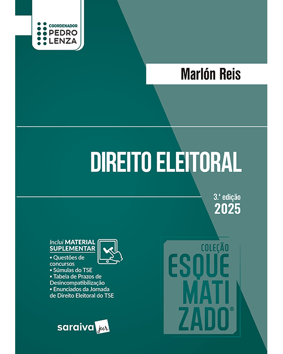 Livro Direito Eleitoral  Coleção Esquematizado Lenza