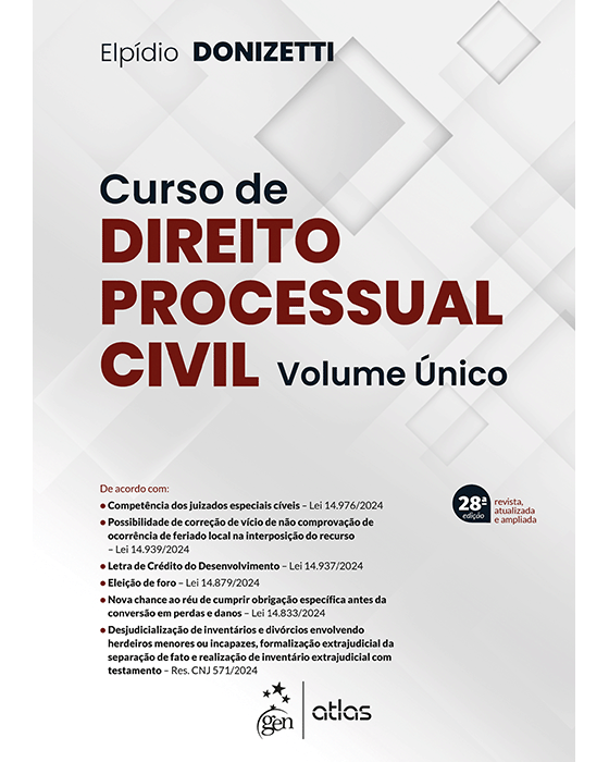 Livro Curso de Direito Processual Civil Donizetti