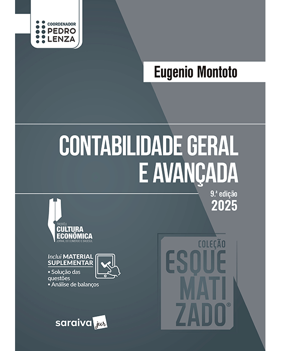 Livro Coleção Esquematizado  Contabilidade Geral e Avançada Montoto