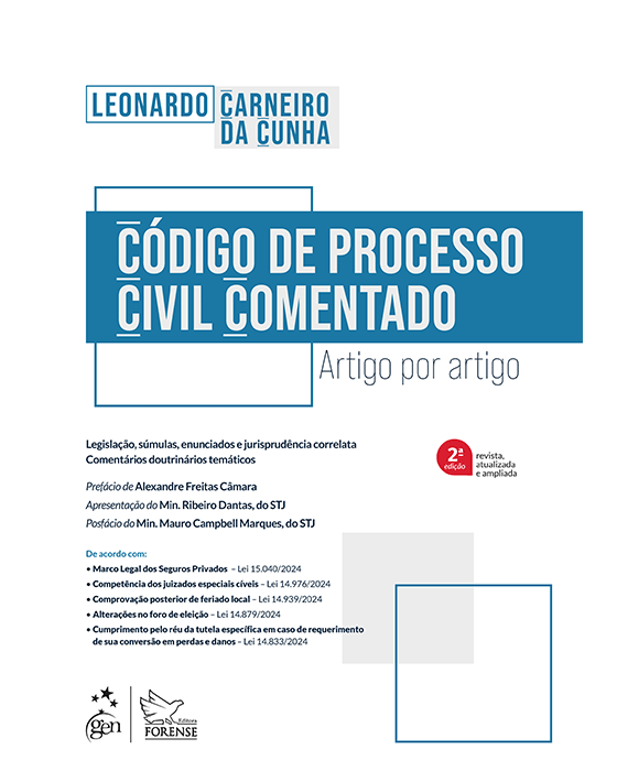 Livro Código de Processo Civil Comentado Cunha