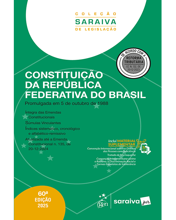 Livro Constituição da República Federativa do Brasil Saraiva