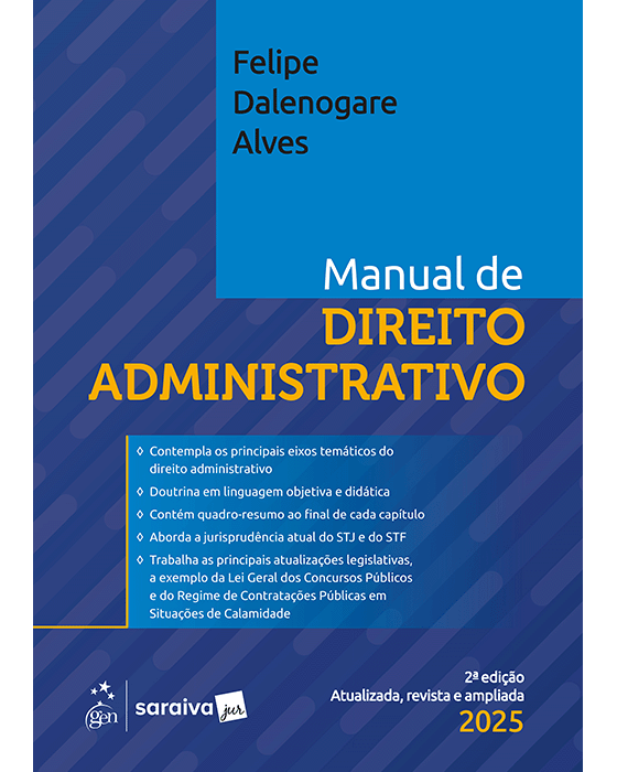 Livro Manual de Direito Administrativo Alves