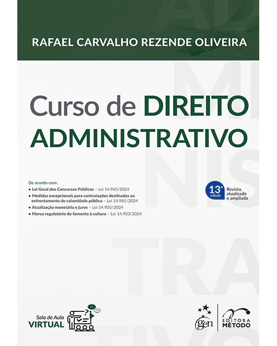 Livro Curso de Direito Administrativo Oliveira