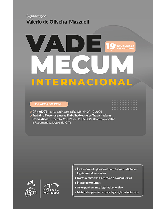 Livro Vade Mecum Internacional Mazzuoli