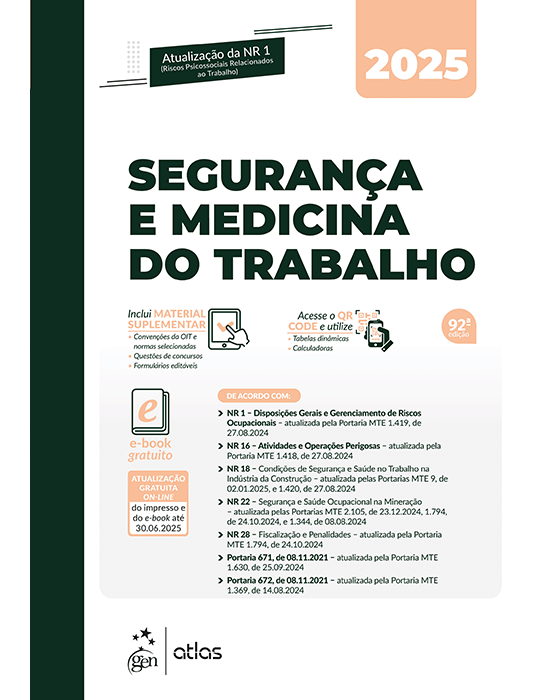 Livro Segurança e Medicina do Trabalho Atlas