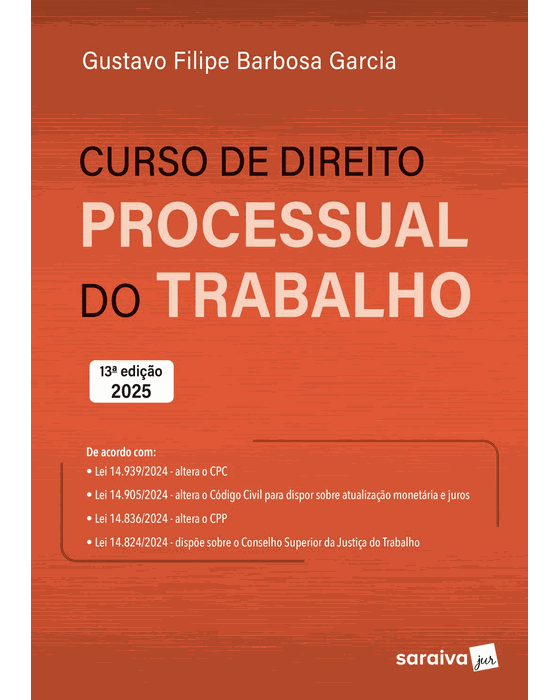 Livro Curso de Direito Processual do Trabalho  Garcia