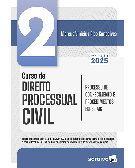 Livro Curso de Direito Processual Civil  Vol.2 Gonçalves