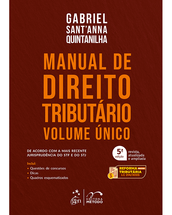 Livro Manual de Direito Tributário Quintanilha