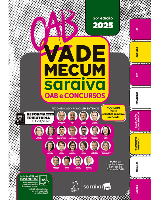 Livro Vade Mecum Saraiva OAB e Concursos Saraiva Jur