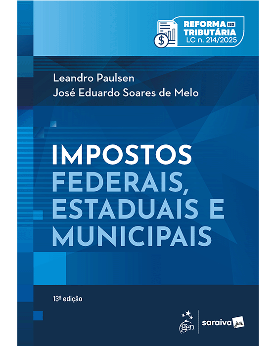 Livro Impostos Federais, Estaduais E Municipais Paulsen