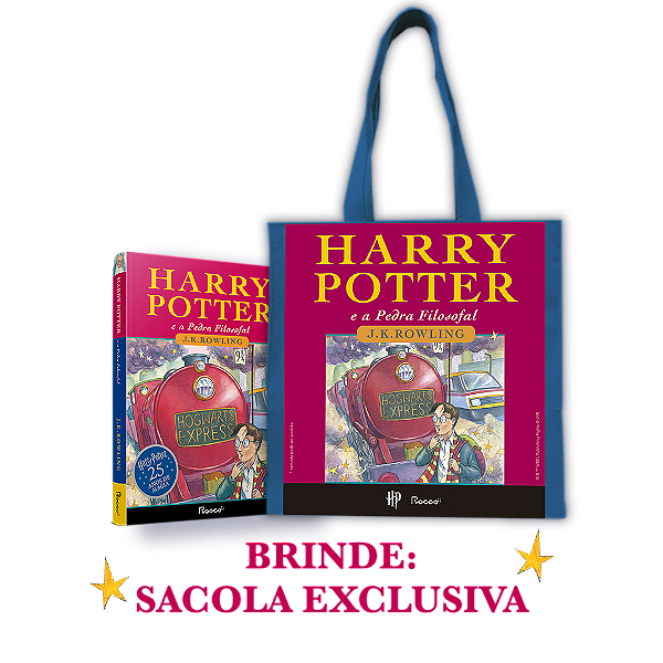 Livro Harry Potter e a Pedra Filosofal: Edição Comemorativa de 25 Anos + Brinde Sacola