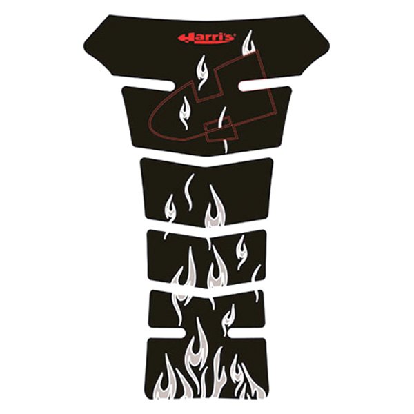 Protetor de Tanque Resinado Puzzle Preto Modelos Flame Universal - Harris