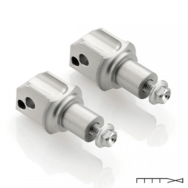 Adaptador para Pedaleira Diant. Rizoma (Par) - R6 03-05 E <08 /R1 02-03 E <09
