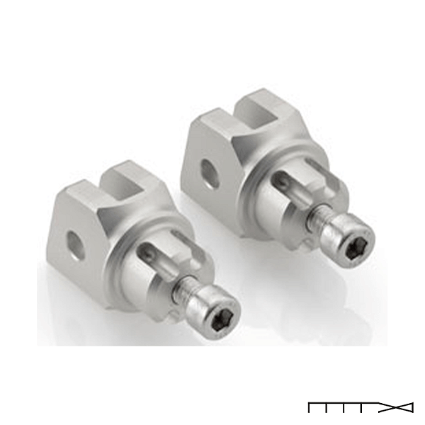 Adaptador para Pedaleira Dianteira Rizoma (Par) - Kawasaki
