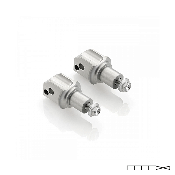 Adaptador para Pedaleira Tras. Rizoma (Par) - Cbr600Rr 03-06 E <09 /Cbr1000Rr 08-10 E Hornet Mod. An