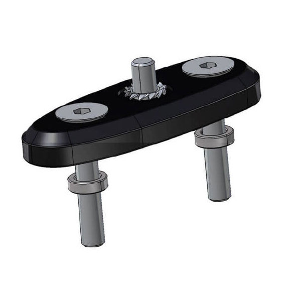 Adaptadores para Retrovisores Rizoma - Par - Preto
