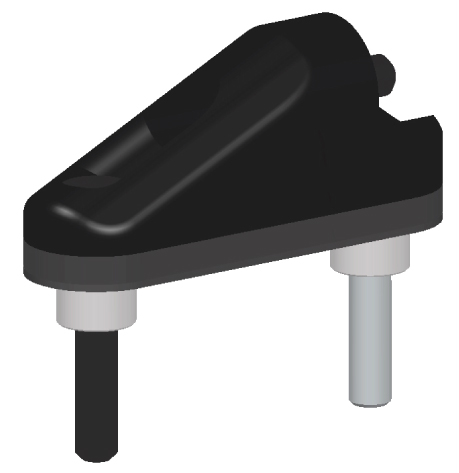 Adaptadores para Retrovisores Rizoma - Par - Preto