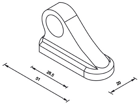 Adaptadores para Retrovisores Yamaha R1 2002 - 2008 Preto - Rizoma