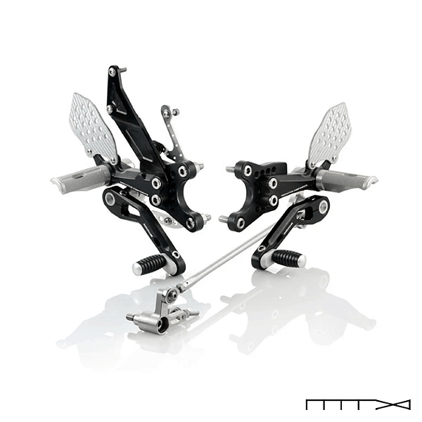 Kit de Pedaleira Ajustavel Rizoma (Preto) - Z 750 07-11, Z 750 R 11-, Z 1000 07-09
